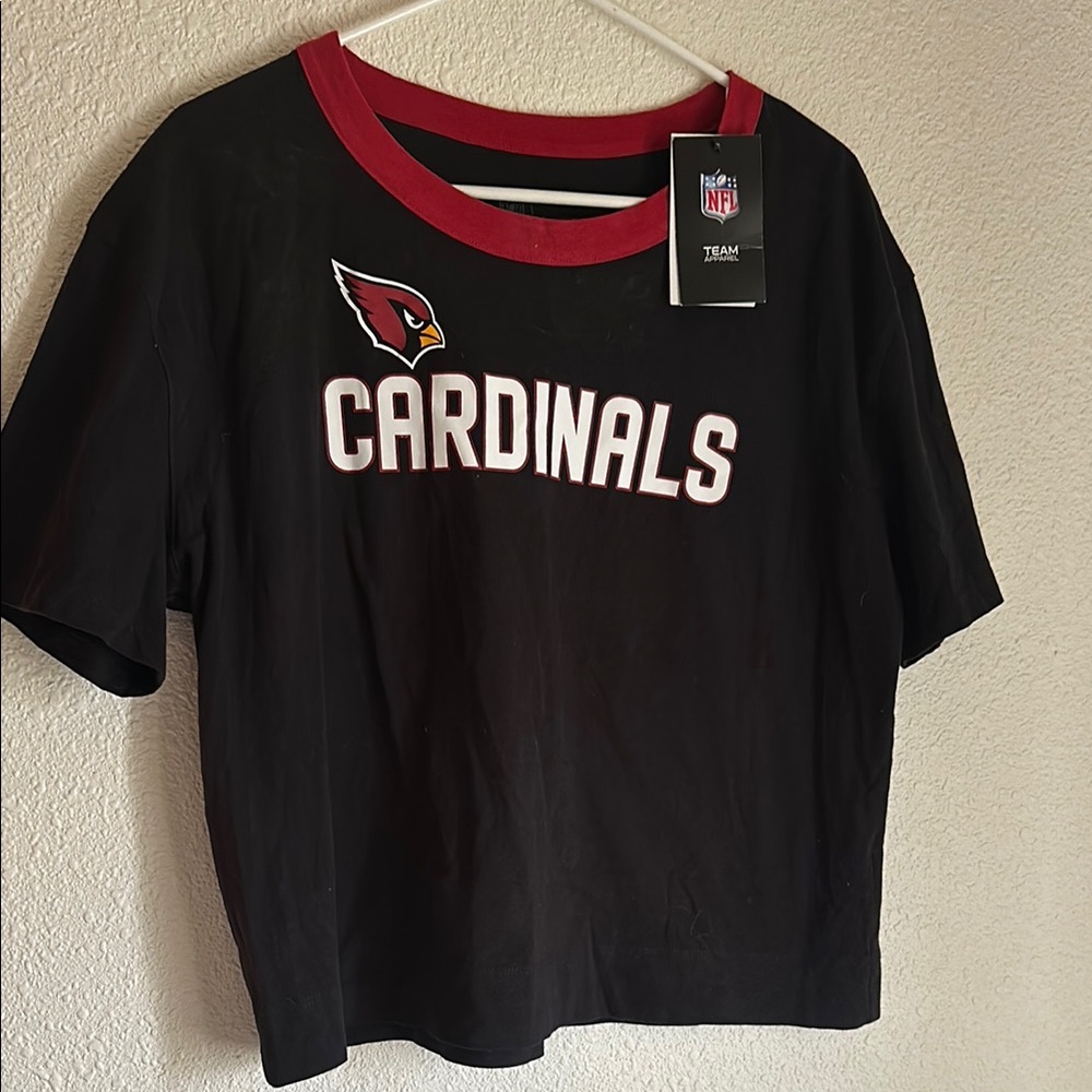 NFL Cardinals Black and Red T-Shirt